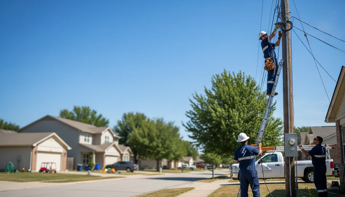 Residential electrician providing installation services in Holloway, MN